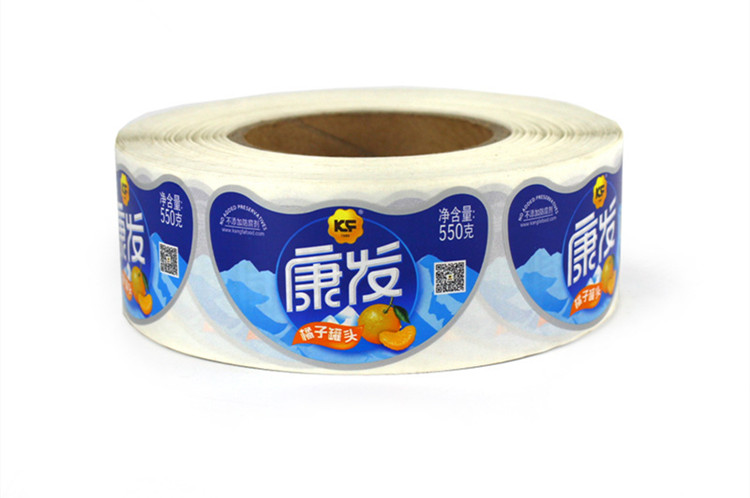 食品不干膠標(biāo)簽定制-罐頭商標(biāo)標(biāo)簽印刷